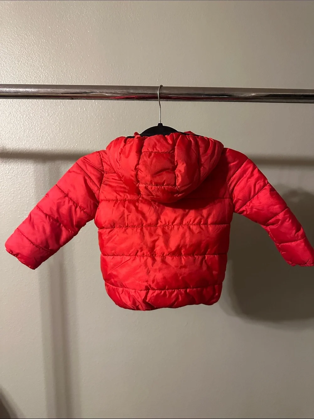 The Children's Place Bright Red Quilted Hoodie Puffer